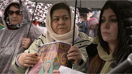 An Unfinished Journey / Homaira Ayubi at Toronto protest of school closures
